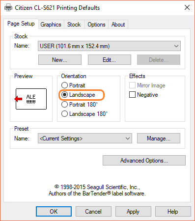 Canada Forskudssalg humane CLS621 Printing Preferences - Tennants UK