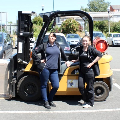 Lisa and Wieslawa, New Forklift Drivers