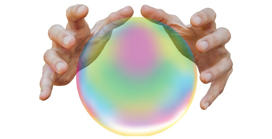 Fortune telling crystal ball