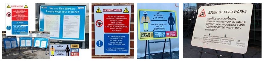 TennanstUK Covid-19 signage projects