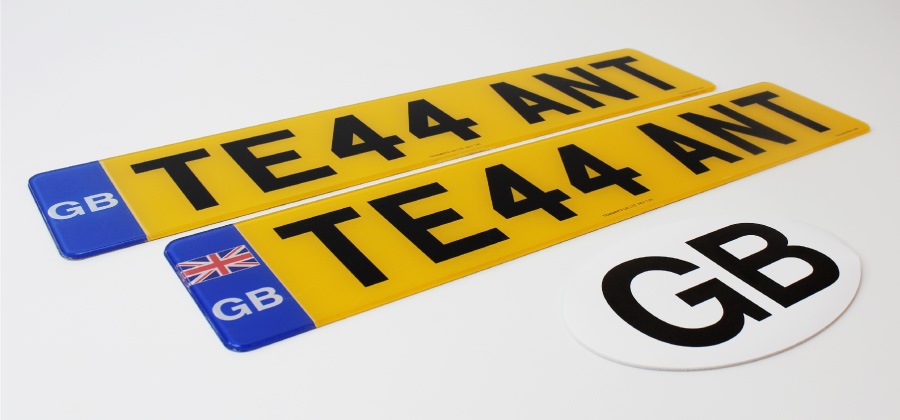 Sticker with Us for GB number plate news