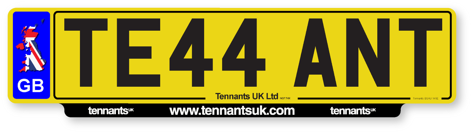 Lipped-rear-number-plate