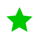 A Green Star PNG
