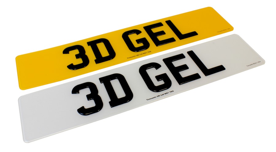 3D GEL Number Plate Guide